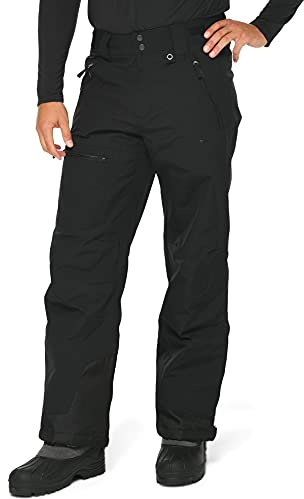 Arctix Men's Mountain Insulated Ski Pants, Black, Large/30 Inseam, 2500