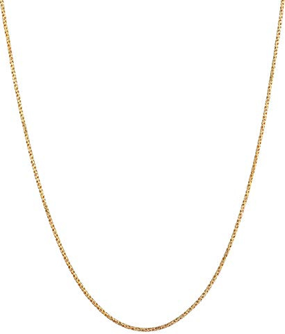 Kuzzoi Exklusive 925 Silber Herren Halskette, runde Kordelkette, Herrenkette Silber vergoldet (2 mm), goldene massive Silber Kette für den Mann ohne Anhänger, Gedrehte Optik, Länge 55