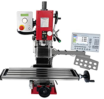 PAULIMOT Bohr-/Fräsmaschine SIEG SX2.7L Gewindeschneid-Funktion und Messsystem