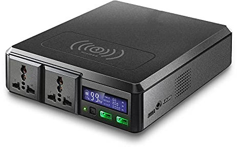 WPHH Stazione di Alimentazione Portatile Caricabatterie Wireless per Caricabatterie da 220 V Batteria al Litio da 154 Wh Uscita CA Tipo-C USB per Campeggio Uso di Emergenza Generatore di Corrente