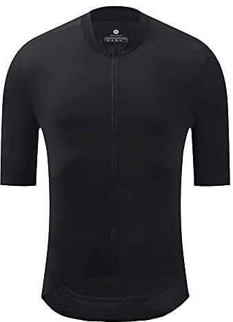 YKYWBIKE Radtrikot für Herren, Aero-Race-Passform, Rennradtrikot, kurzärmelig, feuchtigkeitsableitend, atmungsaktiv, Reißverschlusstasche, LSF 50+