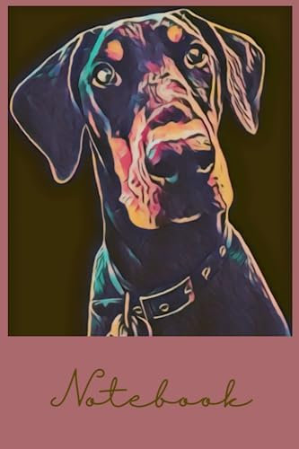Notebook: Dobermann blank lined notebok