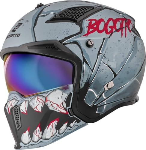 Bogotto Radic Onix 22.06 Helm, grau/schwarz, 2XL