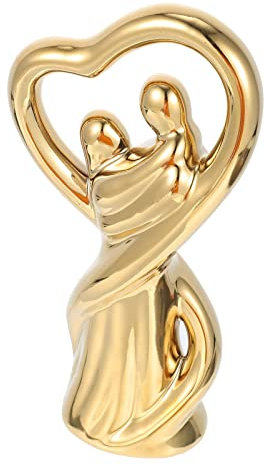 VINTORKY Paar Umarmt Ornament Hochzeitsgeschenke Gedenkdekorationen Jubiläumsgeschenk Skulpturen Wohnkultur Auto Keramik Braut Schreibtisch Paar Foto