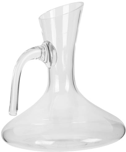 TOPBATHY Vertedor De Decantador De Vidrio Para Decantador De Vino De Vidrio Casa o Pub Diseño De Boca Inclinada y Material