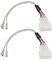 ECSiNG 2-teiliger Autolautsprecher-Kabelbaumstecker Armaturenbrett-Hochtöner-Lautsprecherkabelstecker Kompatibel mit Toyota Corolla/Camry/RAV4 Kompatibel mit Subaru Forester/Impreza