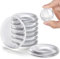 Hantoc 8Pcs Butée de Poignée de Porte Murale, Butée de Porte Transparent Adhésive Butoirs de Porte en Silicone pour Portes De Placard, Cuisine,Salle De Bain,Bureau 40 x 8 mm