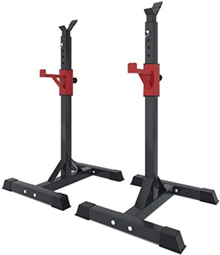 Mecmoc Adjustable Squat Rack Weight Lifting Bench Press Adjustable Squat Rack, Rack Barbell Stand, Pull Up Bar Squat Rack, Strength Training Fitness Bar
