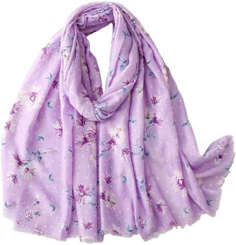 FAIRYGATE Purple Scarf for Women UK Women's Polyester Scarfs and Shawl Perfect Accessories for Your Next Event Scarves 16245