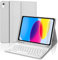 Tastiera per iPad A16 11/10 Generazione (2025/2022), Cover con Tastiera per iPad 11 Gen 11 Pollici/10 Gen 10.9 Pollici, Bluetooth Magnetica QWERTY Keyboard, Custodia con Portapenna, Grigio chiaro