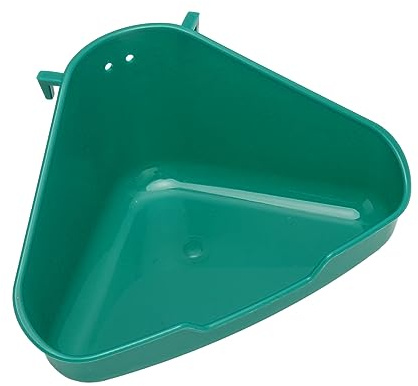 Lettiera Triangolare Ad Angolo per Conigli e Criceti - Toilette Triangolare per Piccoli Animali per Conigli, Criceti e Porcellini d'India - Design Facile da Pulire e Salvaspazio
