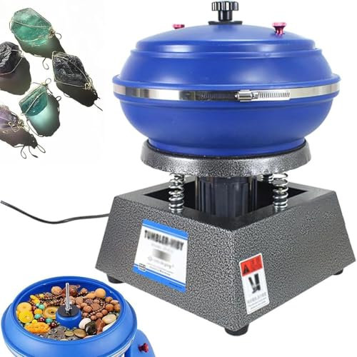 ylpddmm 220 V, 6.2L Lucidatrice per Gioielli,Lucidatrice a buratto a Vibrazione,lucidatrice per Piccole Parti Metalliche di Gioielli per la levigatura e la lucidatura delle superfici dei Pezzi