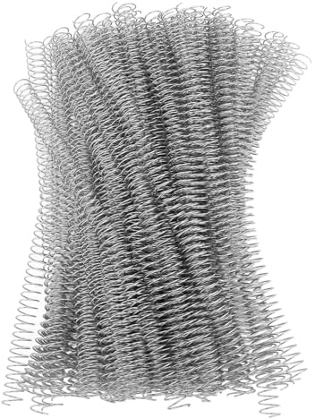 Respicefinem 100 Stücke Silber-Eisen-Spiralbindungsspulen 14 3 Mm Durchmesser 48 Zähne 4:1 Verhältnis Für A4-Papier Hochleistungs-Spulen Für Bürodokumente Bildungseinstellungen