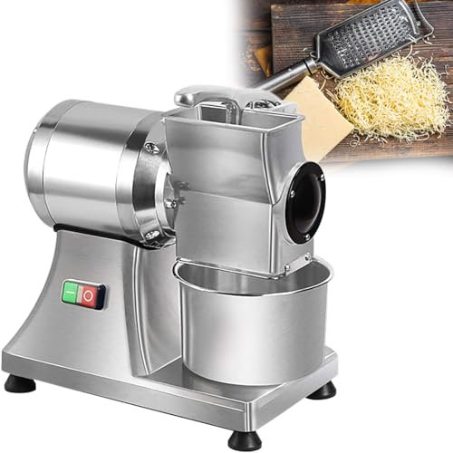 GESAIDES Rallador de Queso Eléctrico, Versión Mejorada (2025), para Ensaladas, Queso en Bloque, Frutas, Verduras y Frutos Secos.