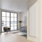 Radiatore da design a piastre 200x60 cm termoarredo verticale a tubi piatti LUCCA Bianco