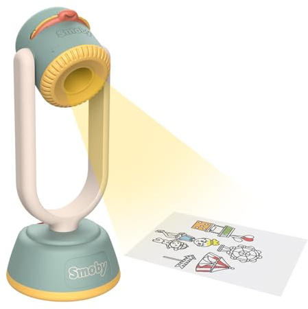 Smoby - Projecteur à Dessin - Orientation et Netteté Ajustables - 192 Possibilités - Plusieurs Thèmes - Animaux, Personnages, Etc. - A Partir de 3 Ans