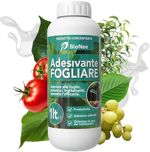 Bionee Adesivante Fogliare – Coadiuvante Tecnico a Base di Estratti Vegetali per Migliorare l’Adesione dei Trattamenti e l’Assimilazione dei Nutrienti