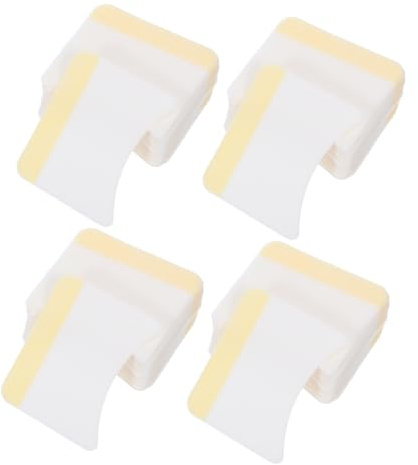 Alipis 160 Stück Bogenförmige Baumwolle Wimperncreme Pads für Komfortable und Sichere Entfernung Praktisches Make Up Entferner Pad für Salon und Dress Room