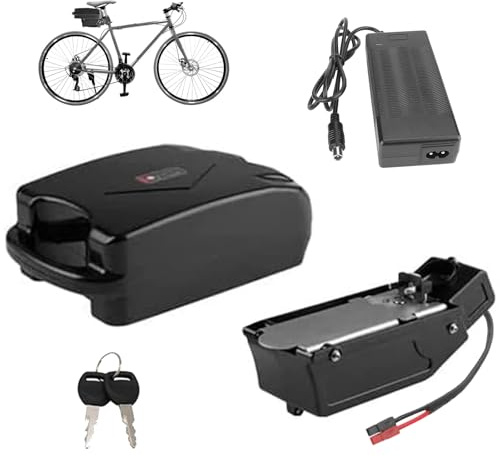 HJGHY Batterie au Lithium 48V 10,4Ah, Batterie Amovible 36V 12,8Ah, 15Ah, 10,4Ah, Batteries Li-ION 36V pour Cadre de vélo, compatibles avec Les Moteurs de 250W à 720W, avec Chargeur,36v8ah