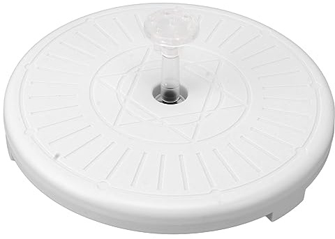 Sonew Pompe de Fontaine Solaire pour Bain d'oiseaux, avec Lumières LED Colorées et Télécommande, pour Bassin de Jardin Extérieur et Piscine