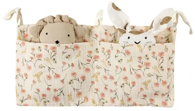 UYRVAPE 1 pezzo Borsa Appendere per Lettino, Organizer per Cameretta dei Bambini, Tasche Portaoggetti Letto, Portaoggetti Tasca da Appendere per Letto Usato per Riporre Vestiti Pannolini Giocattoli