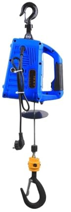 Verricello Elettrico Telecomando senza fili portatile dell'argano della gru elettrica 220V Mini per la trazione di sollevamento della costruzione del garage domestico Argani elettrici(100kg Load)