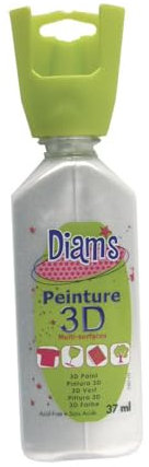 DIAM'S Vernice 3D All Supports, Bianco perlato, 37 ml