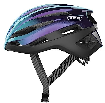 ABUS Rennradhelm StormChaser - Leichter und komfortabler Fahrradhelm für professionellen Radsport für Damen und Herren - Lila/Blau, Größe XL