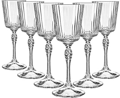 Bormioli Rocco 20 Ans « Amérique Liqueur Lunettes - Art déco Vintage Sherry Grappa Après dîner Lunettes - 80ml - Clair - Lot de 6