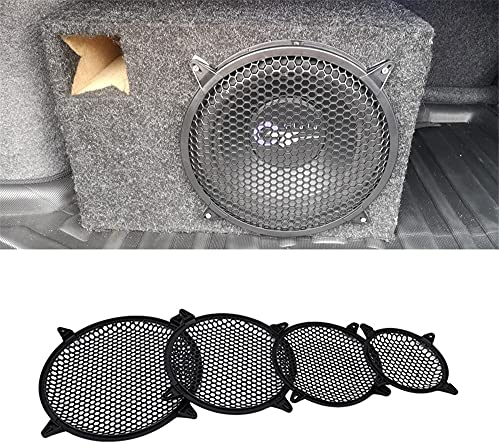 6 Zoll Auto Lautsprechergitter, Auto Audio Lautsprecher Grill Abdeckung Subwoofer Schutzgitter Abdeckung Lautsprecher Abdeckung Mesh Grill Schutz ABS Cover 4 Zoll 6 Zoll 8 Zoll 10 Zoll 12 Zoll