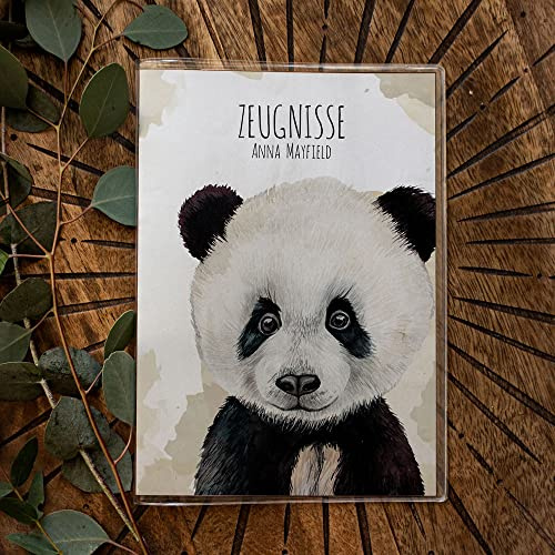 Hausaufgabenheft Hülle Pandabär Panda Bär Pandababy Junges Jungtier personalisierbar Schulanfang Schulanfänger Einschulung Wunschname Name hh06 - ausgewählte Größe: *Hülle Hausaufgabenheft*