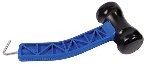 Camping Mallet Strong Plastic Pro Mallet with Peg Puller, Tent Peg Puller