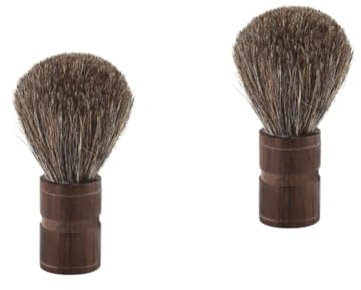 minkissy 2stücke Bartbürste Aus Naturholz Mit Wildschweinborsten Pflegebürste Für Männer Für Barttypen Für Sanfte Rasur Und Tägliche Bartpflege