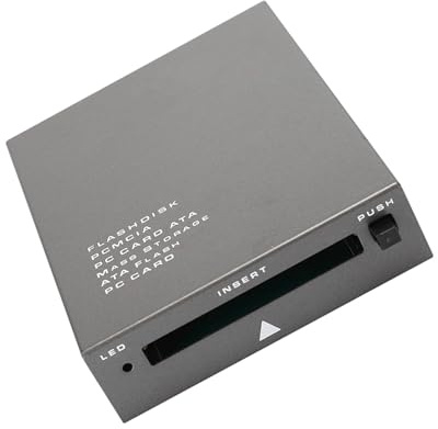 Yctze Lecteur de Carte Mémoire Flash USB2.0 PC ATA Plug and Play, Adaptateur PCMCIA vers USB pour Ordinateur