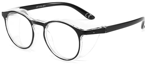 FGAQLUK Gafas Antialérgicas Al Polen, Gafas Antiluz Azul, Antivaho, Montura De Gafas Protectoras Integrales 3D, Gafas For Adultos (Color : Negro)