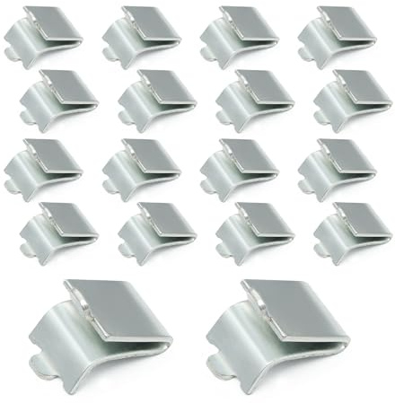 Abeicy 14 Packs Silver Shelf Supports Clip, Adjustable Steel Pilaster Heavy Duty Shelving Brackets for Metal Wood Freezer Fridge and Cabinet