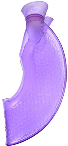 Holibanna U-förmiger Handwärmer Wärmflasche Halswärmer 1400 Ml Transparent Violett Spritzschutz Nackenwärmkissen Für Familie Winterentspannung Menstruationsbeschwerden