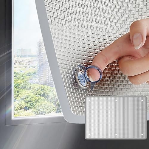 Pellicola per Vetri Privacy e Protezione Solare, Pellicola Isolante Termico Riflettente con Foglio di Alluminio - Pannello Oscurante per Finestre Ufficio Casa Bagno con Ventosa(Gray,75x80cm)