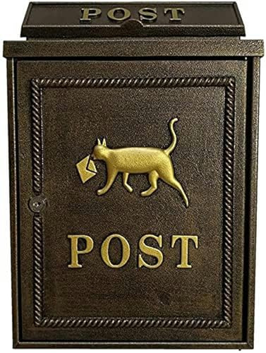 HTTGDGDH Gabbie per Cassette Postali Cassetta Postale Cassetta Postale Cassetta Postale da Parete in Lamiera Zincata Lettera Europea Gatto Appeso A Parete Villa Impermeabile Spray