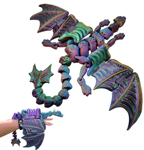 Handpuppe Drache, Handpuppe Drache | Tier – mit Tierfinger, 3D-Druck, niedliches Spielzeug für Kleinkinder, für Show, Theater, Geburtstagsmärchen