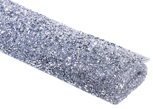 Anneome Tapis de Table avec Pierres Décoratives en Résine Argentée pour Nail Art Coussin Brillant et Élégant pour Salon de Manucure et École de Nail Art