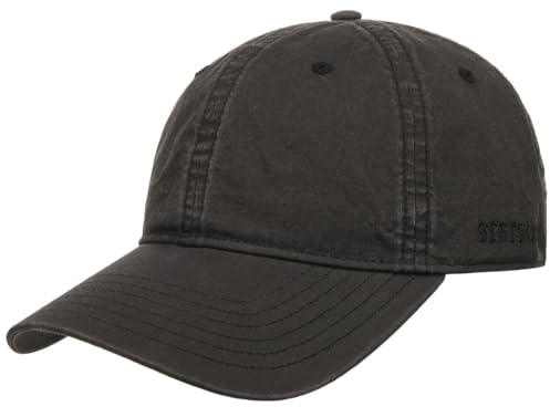 Stetson Ducor Sun Guard Fullcap Baseballcap UV-Schutz 40+ Damen und Herren Frühling Sommer schwarz XL (60-61 cm)