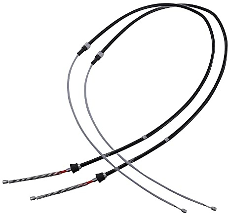BESTPRICE ATP 2x Handbremsseil Trommelbremse Hinterachse | Kompatibel mit: SEAT CORDOBA, IBIZA III, SKODA FABIA I, FABIA I Combi, FABIA I Praktik, FABIA I Stufenheck, FABIA II