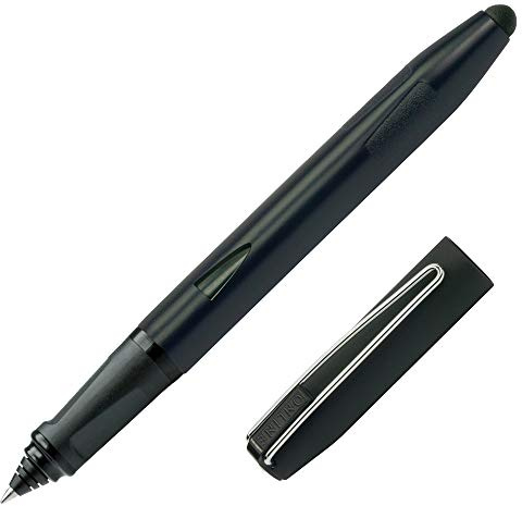 ONLINE Rollerball Switch Plus, Tinten-Rollerball und Touchpen für Tablets und Smartphones in einem, Multifunktions-Stift für Büro oder Grundschule, Standard-Tintenpatronen, Schwarz, Rollerballspitze, 1 Stück (1er Pack)