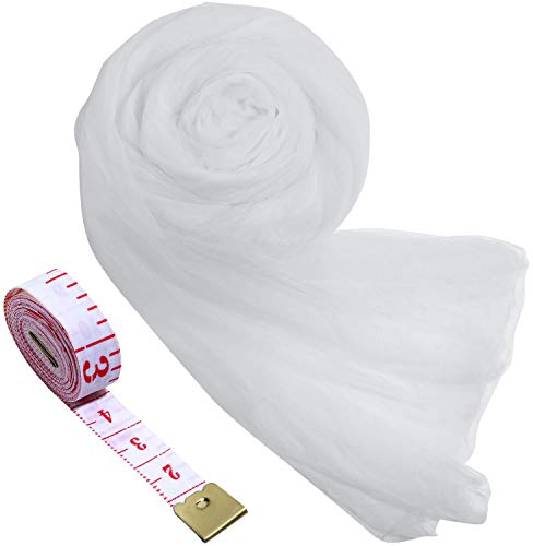 Zonon Zanzariera da giardino, rete per mosche e uccelli, barriera per caccia, protezione delle piante (bianco, 1,6 x 6 m)