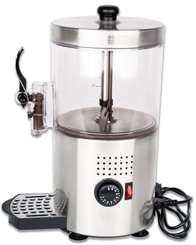 Beeketal 'BKD-1' Kakaodispenser 3L zum Erwärmen oder Warmhalten von z.B. Kakao, Kaffee oder Tee, Kakaowärmer stufenlos bis 90 °C einstellbar mit Überhitzungsschutz inkl. Messbecher und Ersatz Zapfhahn
