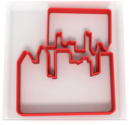 Skyline Cookie Cutters | Plastic Cutters Fondant Pair 5CM + 8CM