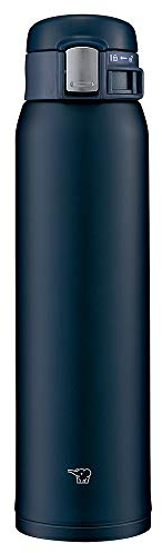 ZOJIRUSHI SM-SF60-AD Thermobecher 600 ml – Isolierflasche aus Edelstahl, schlank & auslaufsicher, ideal für Kaffee, Büro, Reisen & unterwegs, Dunkelblau