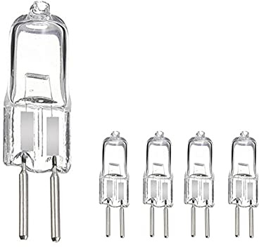 AUFWH 5pcs G5.3 12V 20W/35W/50W/75W Halogen Light Bulbs Long Life Capsule Lamps Warm White Clear Bulbs Indoor Lighting Bulbs-G5.3-12V-75W_5PCS