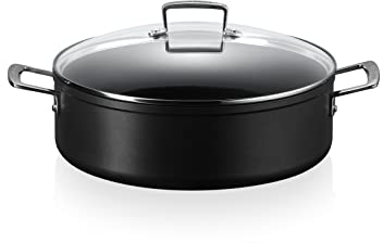 LE CREUSET Toughened Non-Stick 30cm Sauteuse, 51113300010500, Black